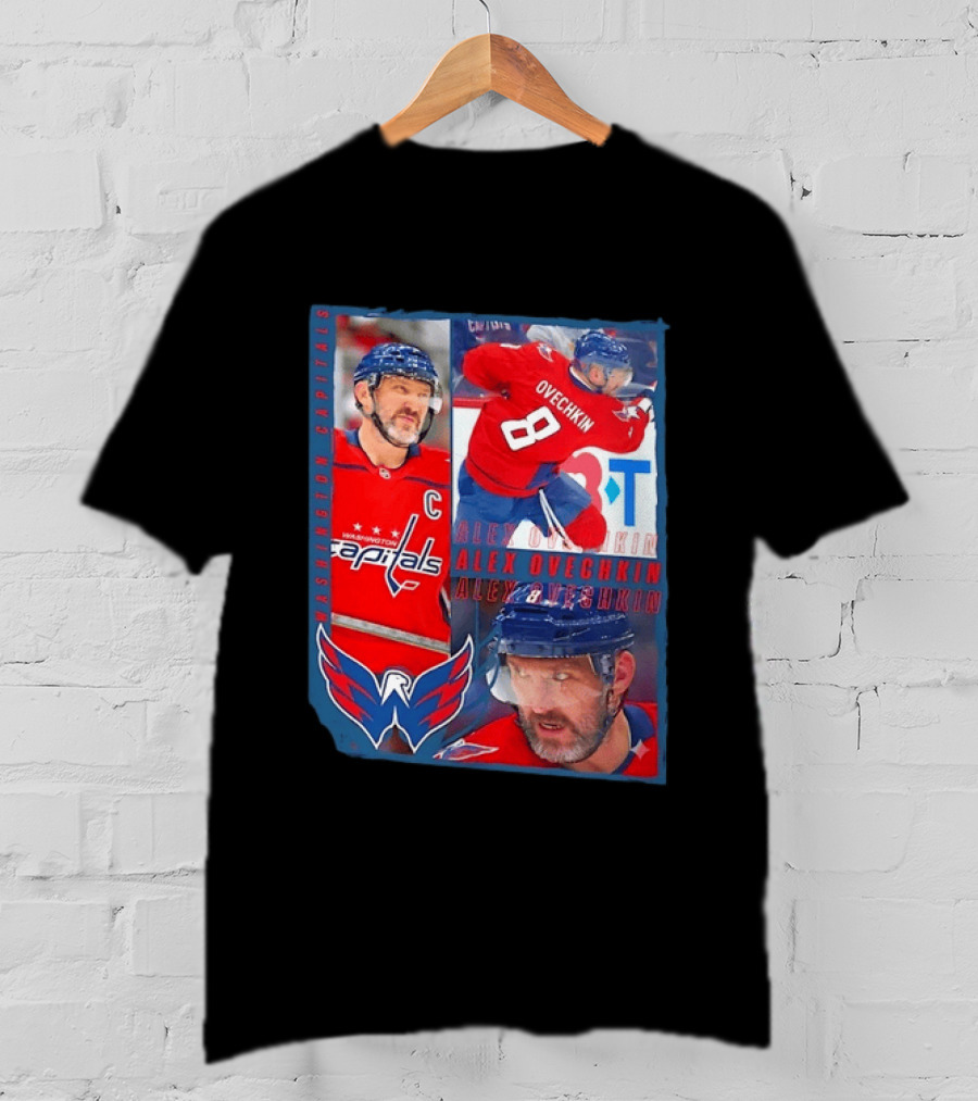 Alex Ovechkin Washington Capitals 8 NHL Hockey Legend Memorabilia T-Shirt