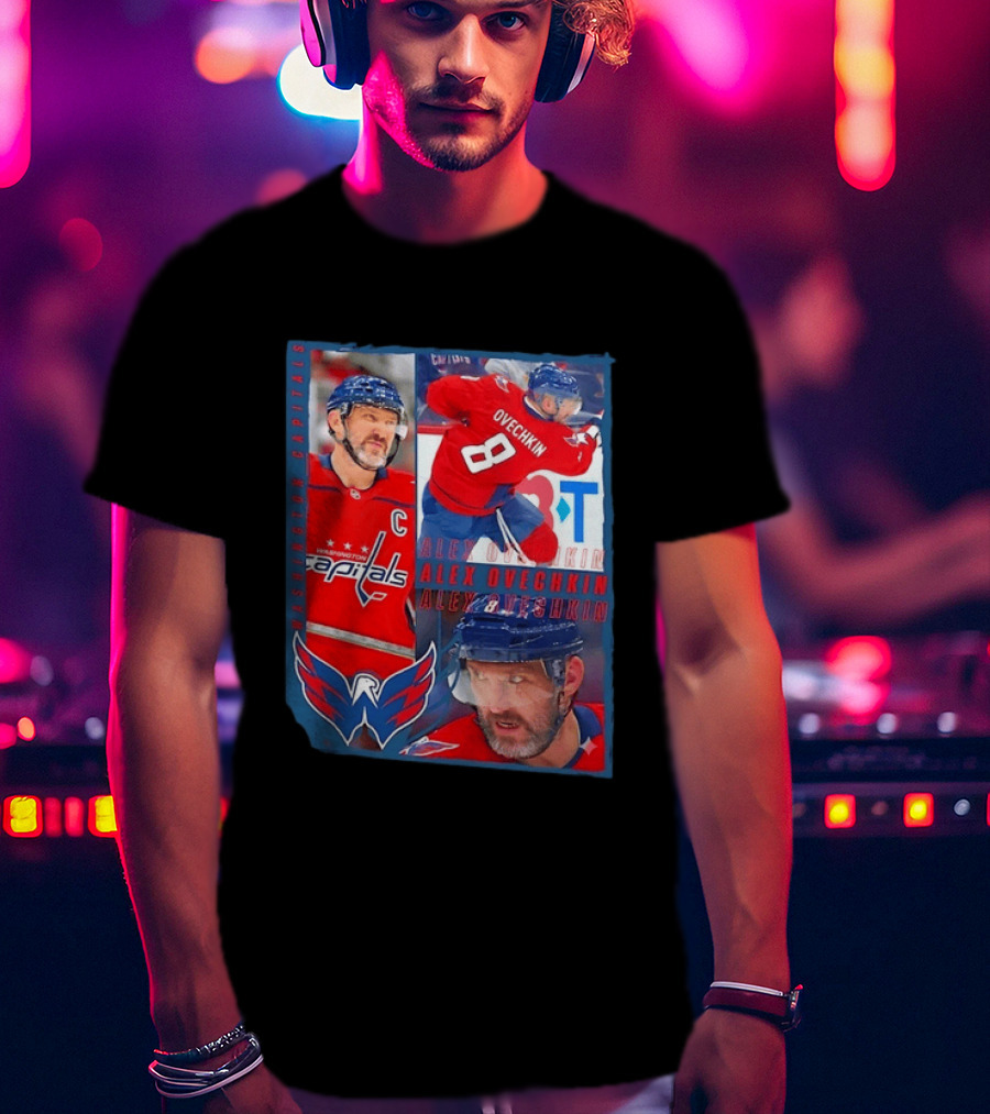 Alex Ovechkin Washington Capitals 8 NHL Hockey Legend Memorabilia T-Shirt