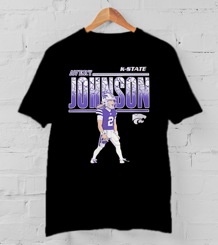 Avery Johnson K State Wildcats Number 2 Football Player T-Shirt