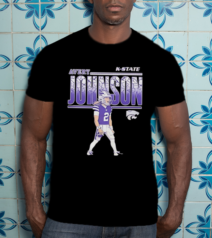 Avery Johnson K State Wildcats Number 2 Football Player T-Shirt