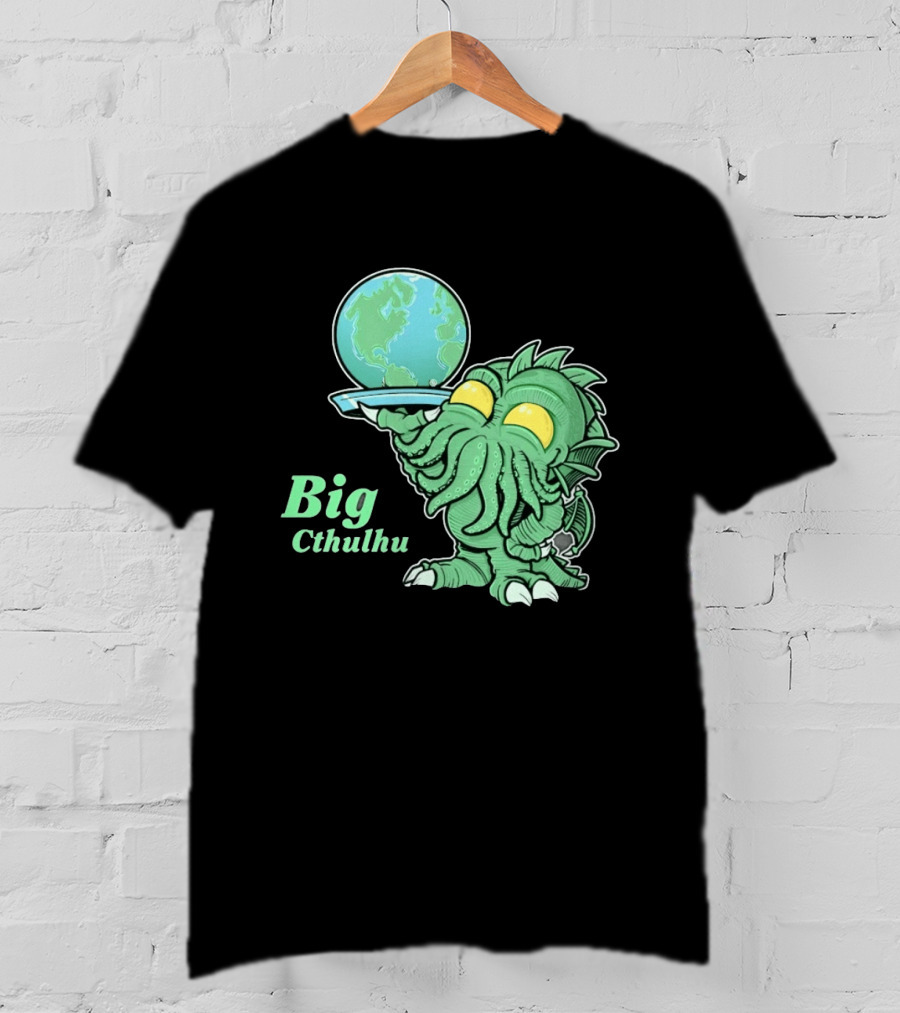 Big Cthulhu Holding The World Lovecraft T-Shirt