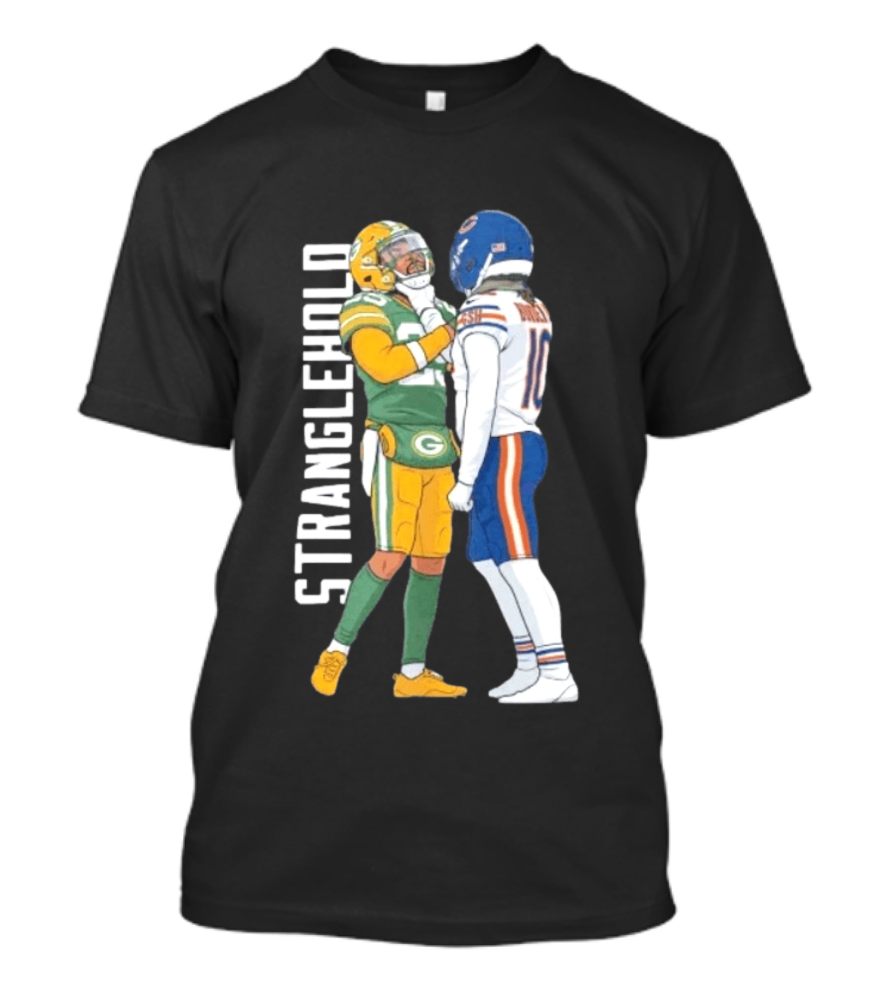 Luther Burden Keisean Nixon Stranglehold Packers Vs Bears Showdown T-Shirt