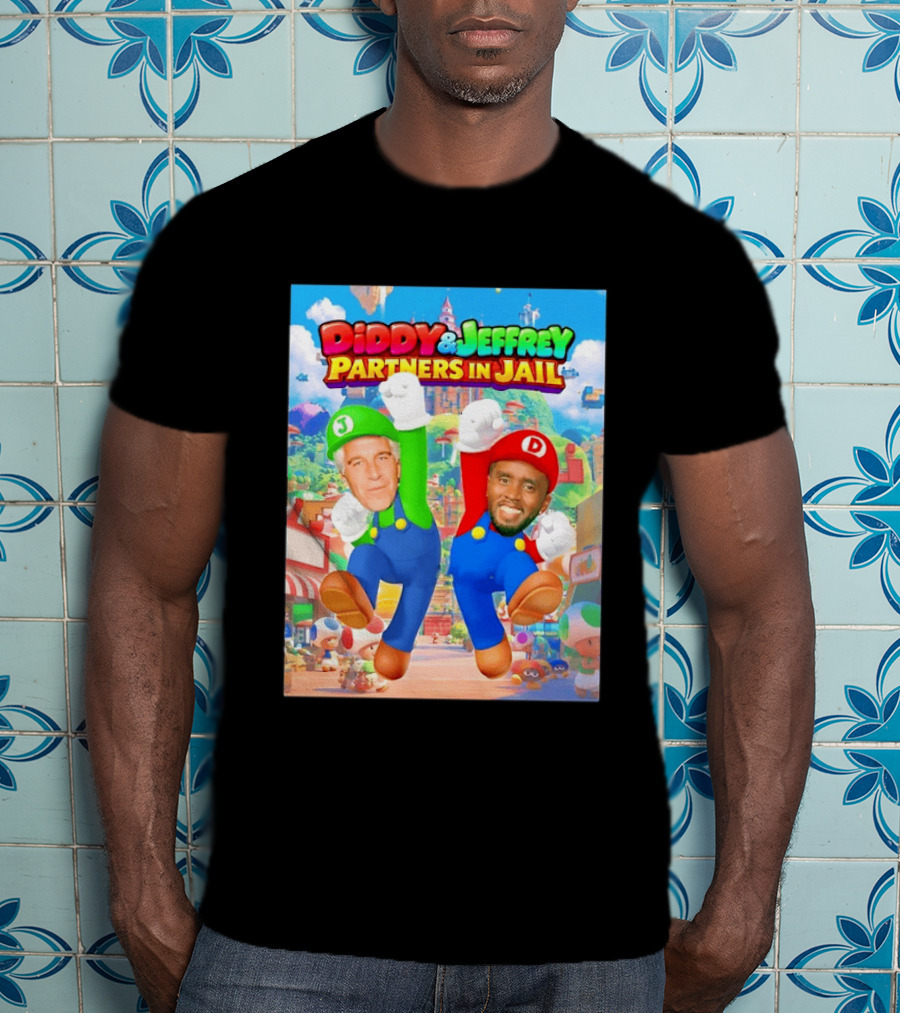 Diddy And Jeffrey Partners In Jail Super Bros Adventure T-Shirt