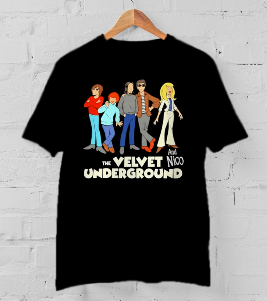 The Velvet Underground And Nico Cartoon Characters T-Shirt