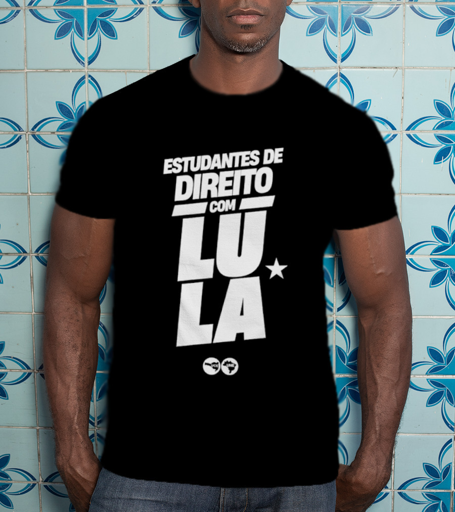 Estudantes De Direito Com Lula Brasil Política Estrela T-Shirt