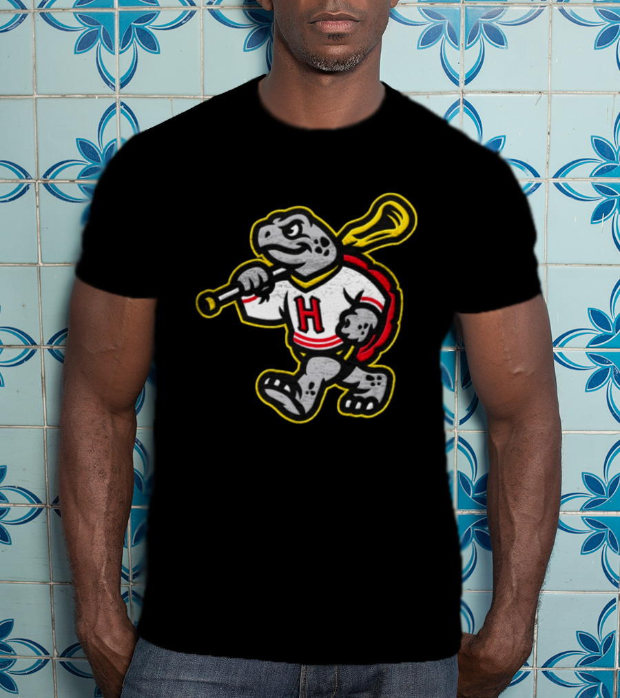 University Of Maryland NCAA Grey Terrapin Mascot Holding Bat T-Shirt