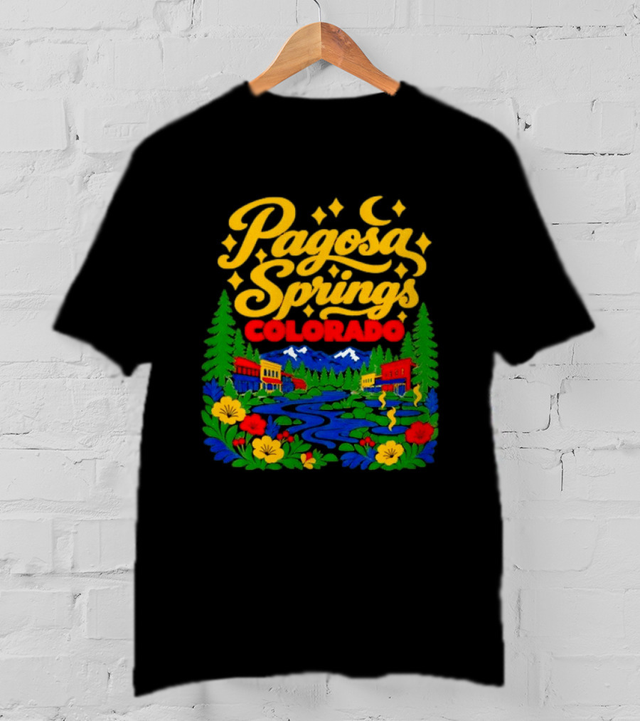 Pagosa Springs Colorado Scenic Nature And Village T-Shirt