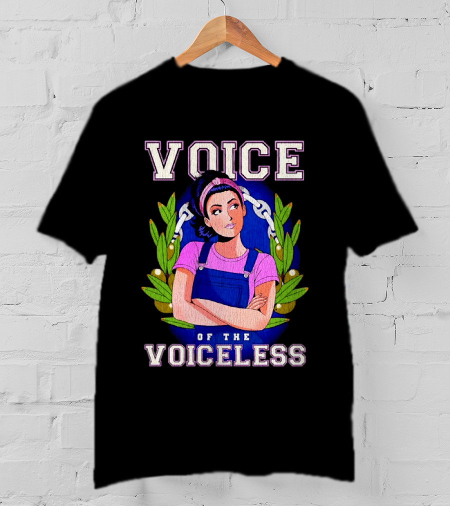 Voice Of The Voiceless Empowerment Women In Denim Chain And Laurel Wreath T-Shirt