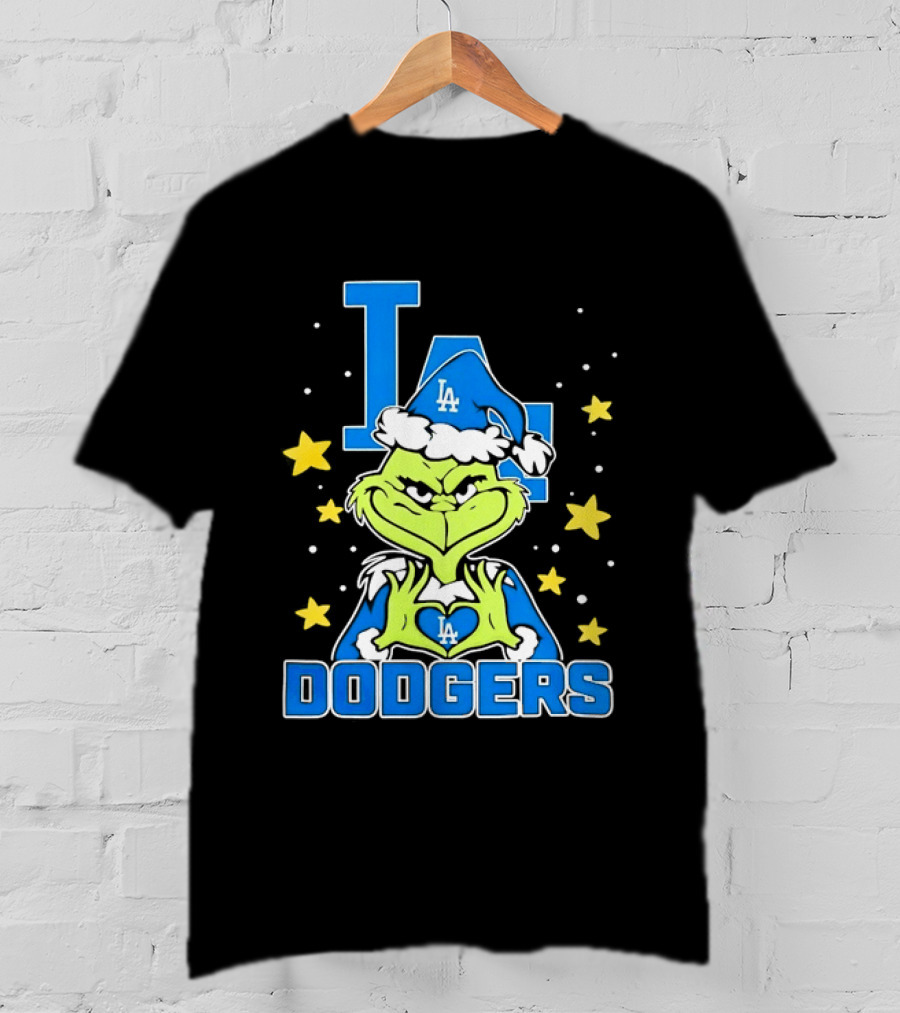 Grinch Los Angeles Dodgers Christmas 2026 Love LA Dodgers T-Shirt