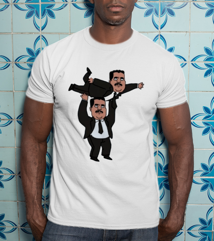 Guillermo Rodriguez Cartoon Lifting Himself Jimmy Kimmel Live T-Shirt