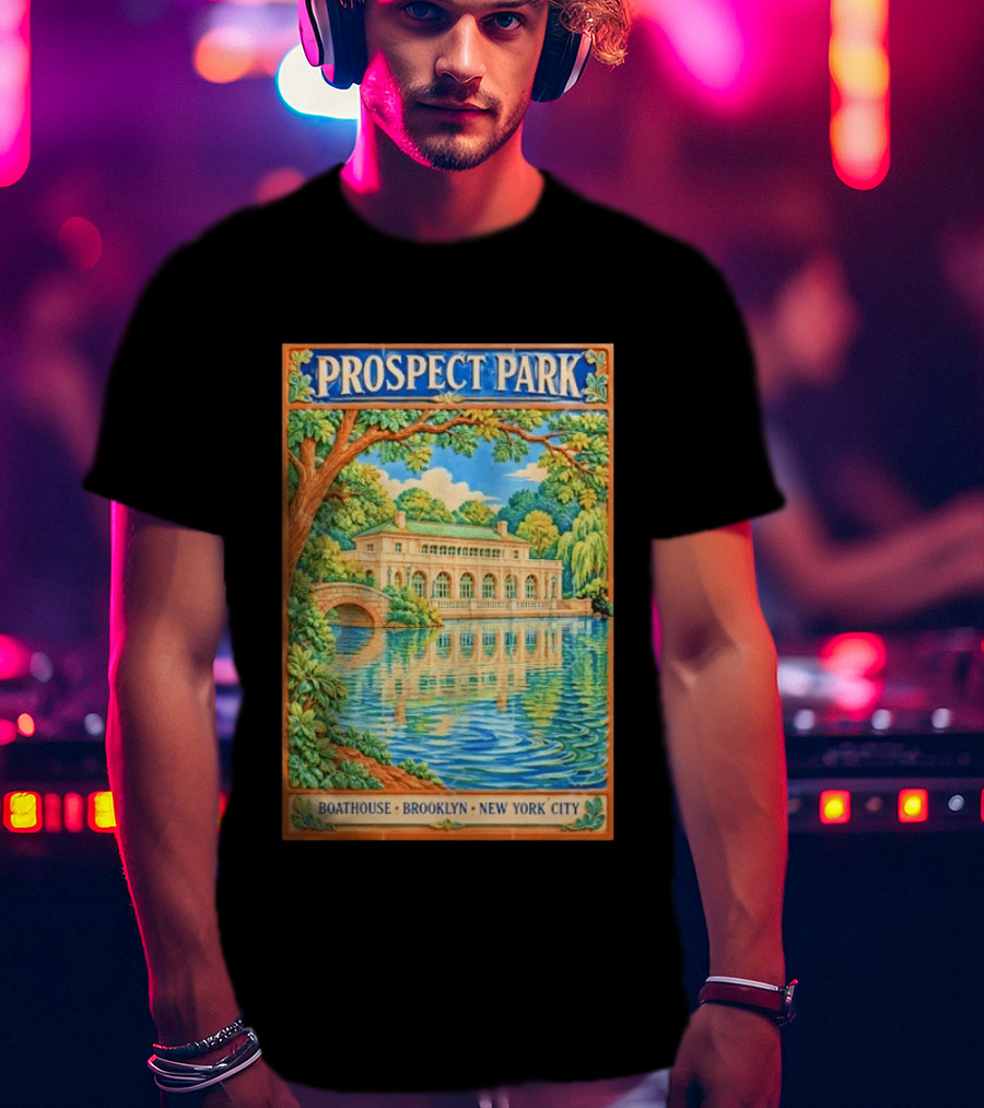 Prospect Park Boathouse Brooklyn New York City T-Shirt