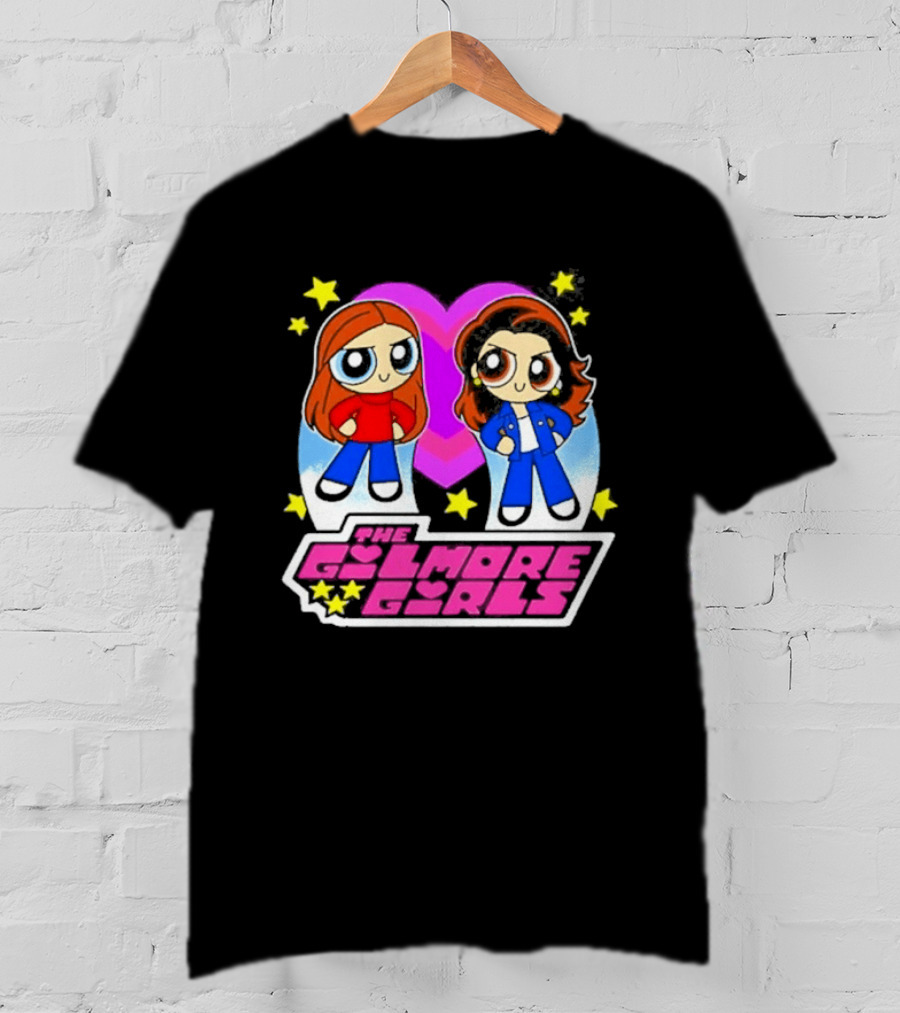 The Gilmore Girls Characters As Powerpuff Girls With Stars T-Shirt