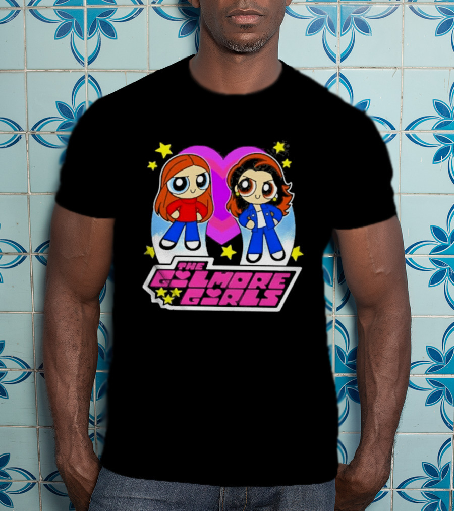 The Gilmore Girls Characters As Powerpuff Girls With Stars T-Shirt