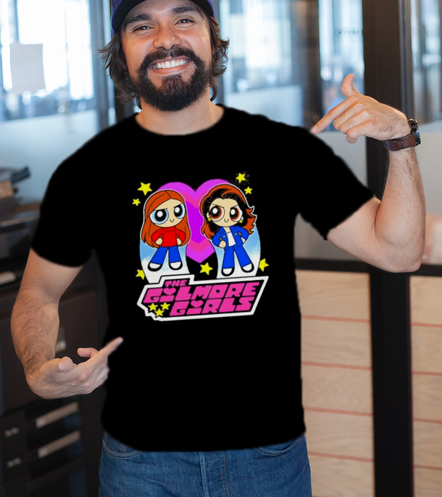 The Gilmore Girls Characters As Powerpuff Girls With Stars T-Shirt