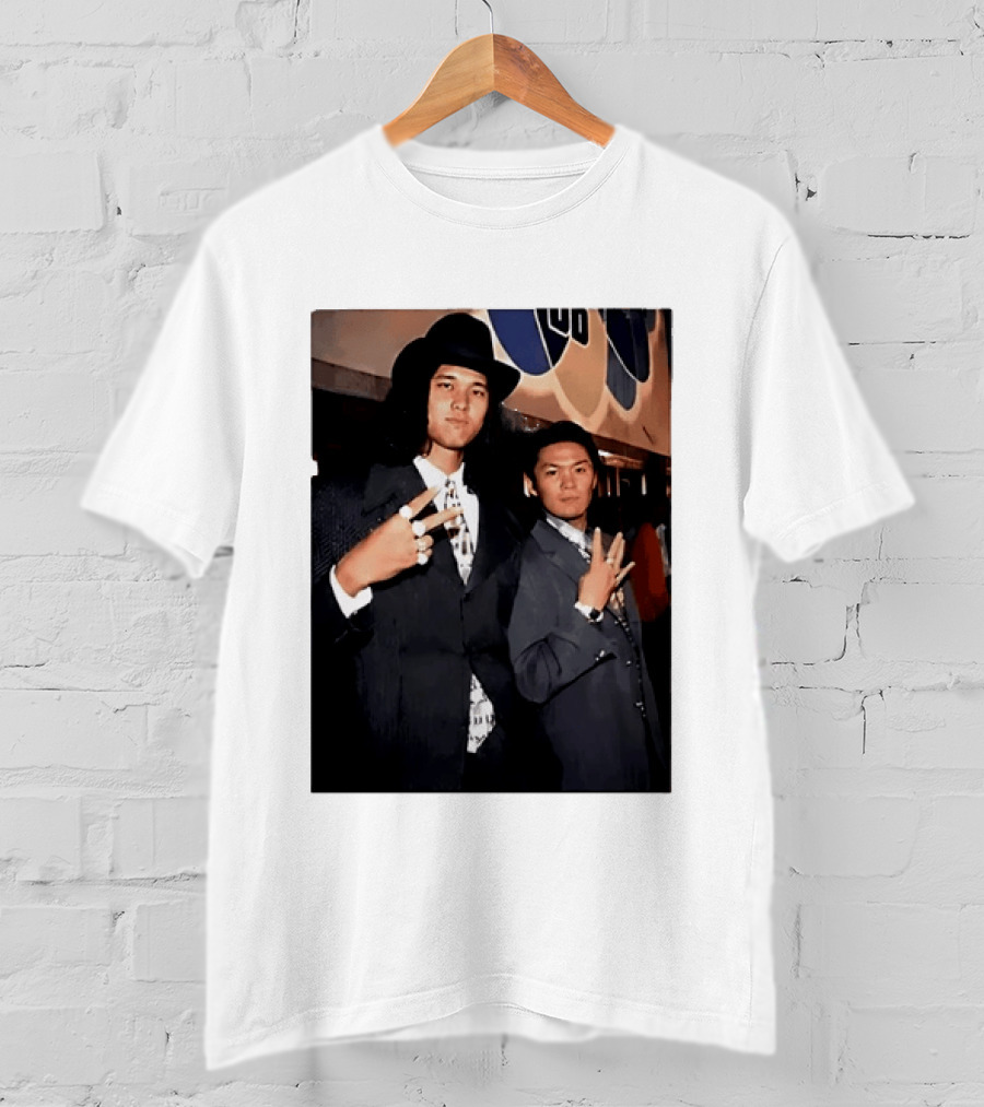 Shohei Ohtani And Ippei Mizuhara Cubbies Style Polaroid T-Shirt
