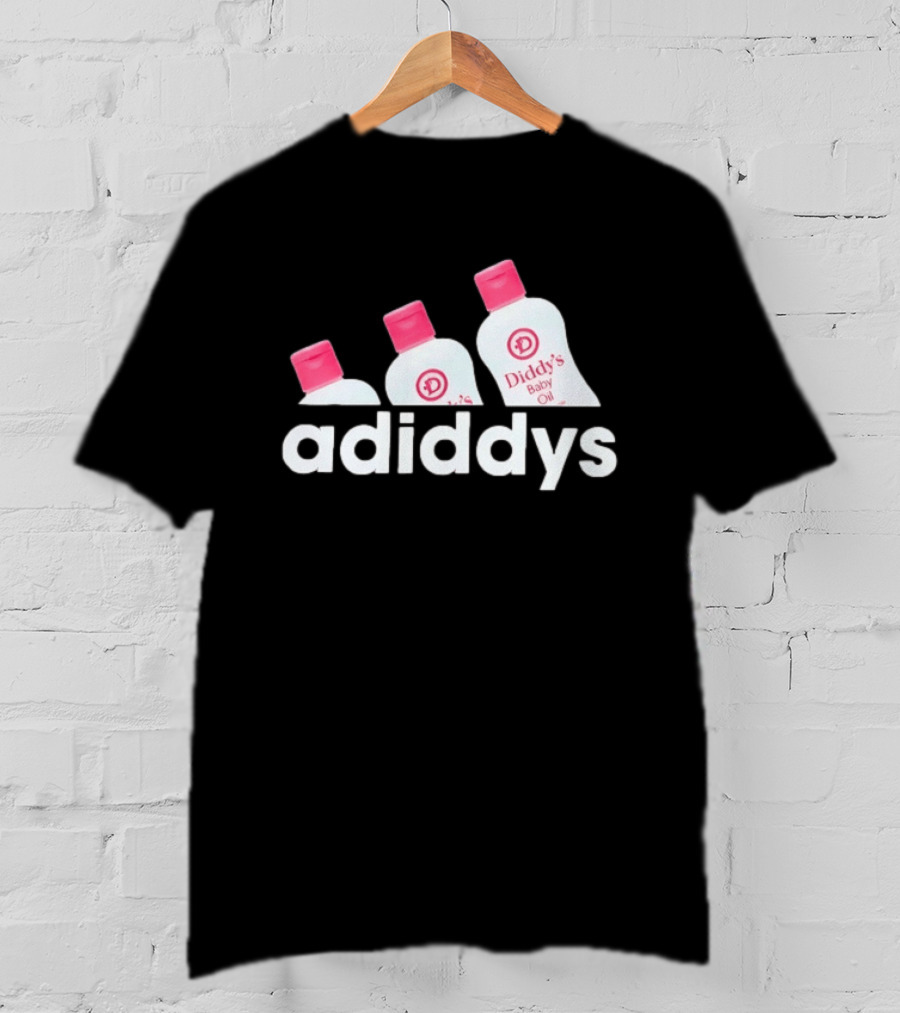 Adiddys Diddy's Baby Oil Meme Bottles T-Shirt