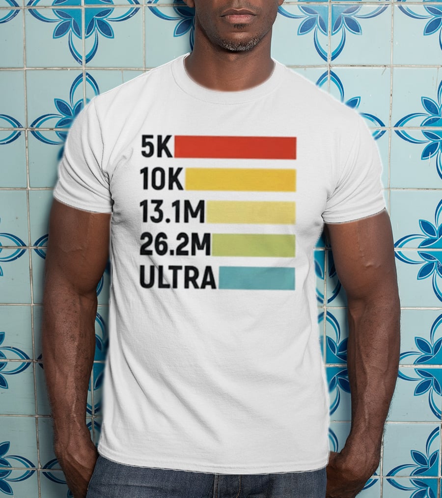 5K 10K 13.1M 26.2M Ultra Running Distance Chart T-Shirt