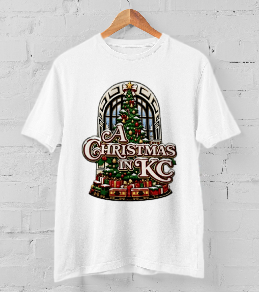 A Christmas In KC Union Station Kansas City Holiday Tree T-Shirt