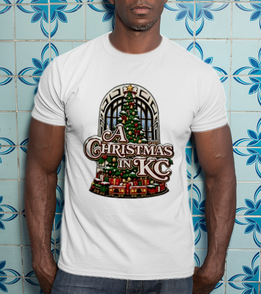 A Christmas In KC Union Station Kansas City Holiday Tree T-Shirt