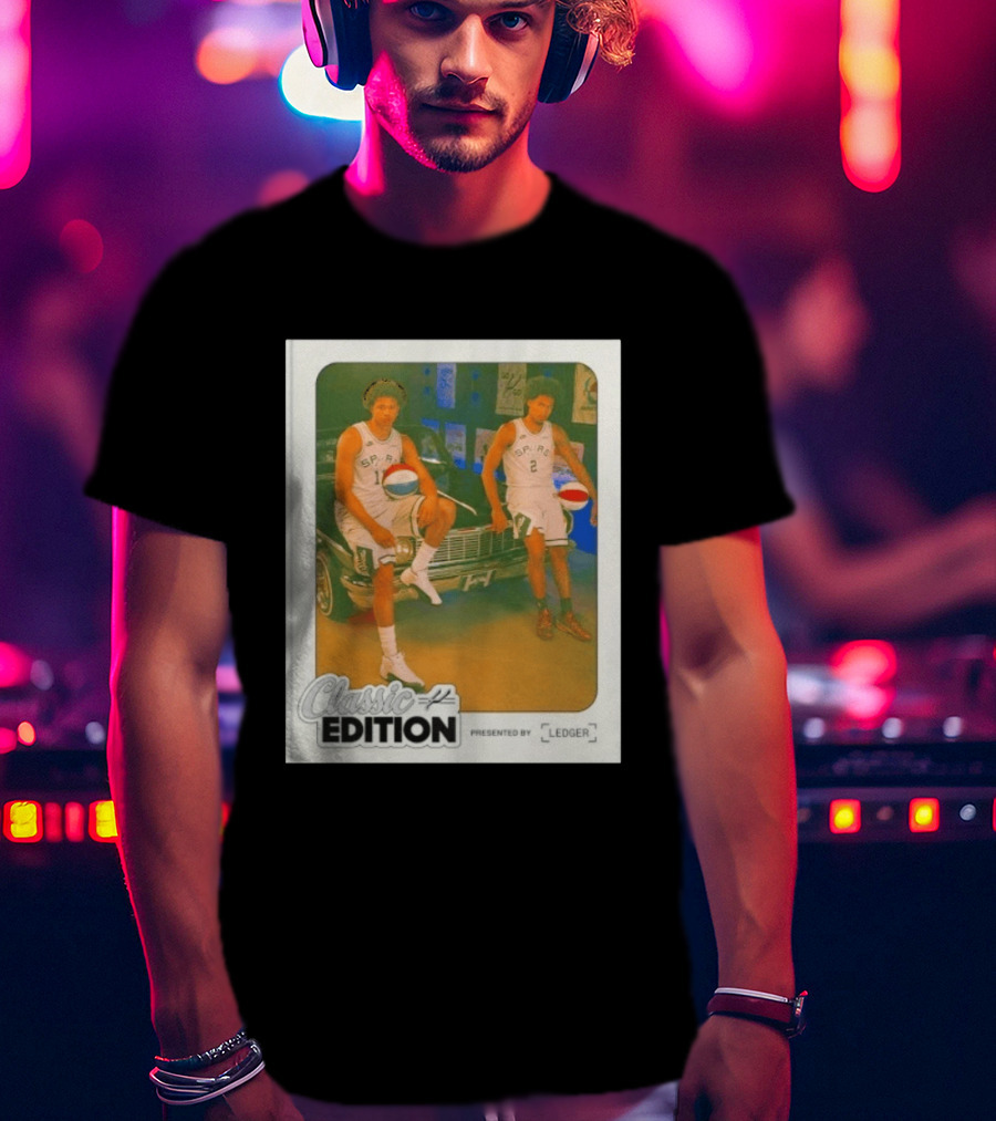 SA Spurs Classic Edition Featuring Players 11 And 2 Presented By Ledger T-Shirt