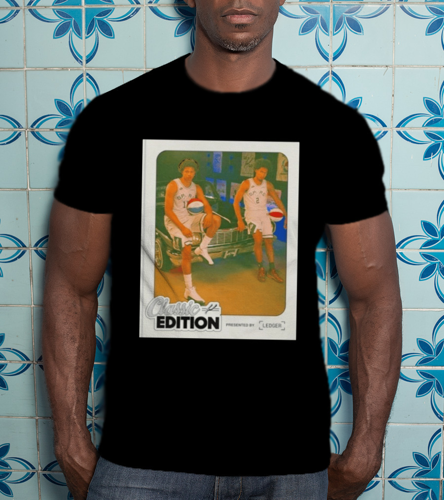 SA Spurs Classic Edition Featuring Players 11 And 2 Presented By Ledger T-Shirt