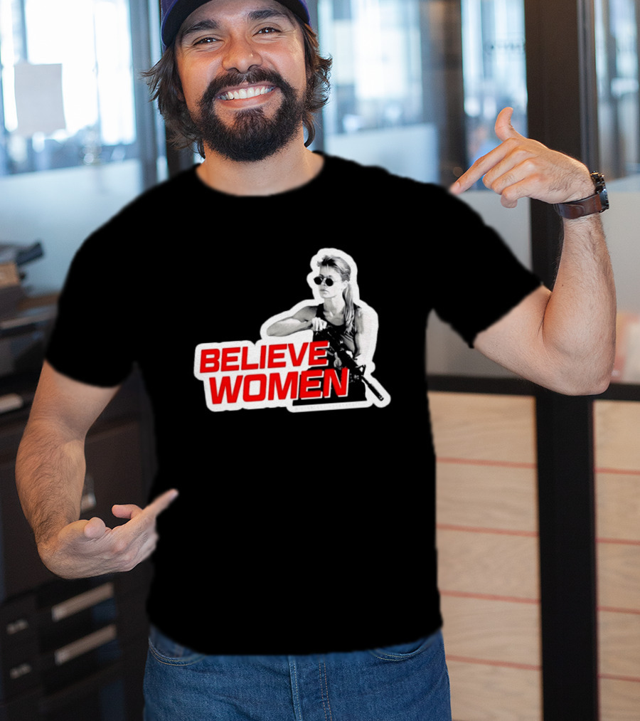 Believe Women Sarah Connor Terminator Halftone T-Shirt