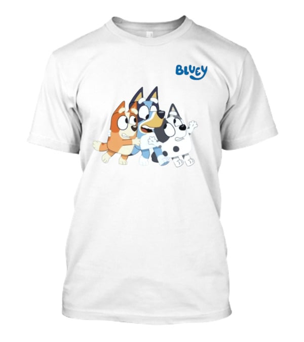 Bluey And Friends Bingo Muffin Heeler Cartoon Characters T-Shirt