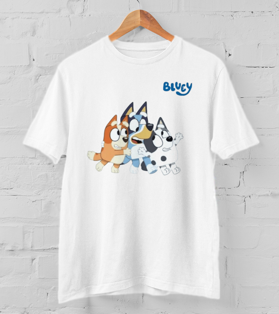 Bluey And Friends Bingo Muffin Heeler Cartoon Characters T-Shirt