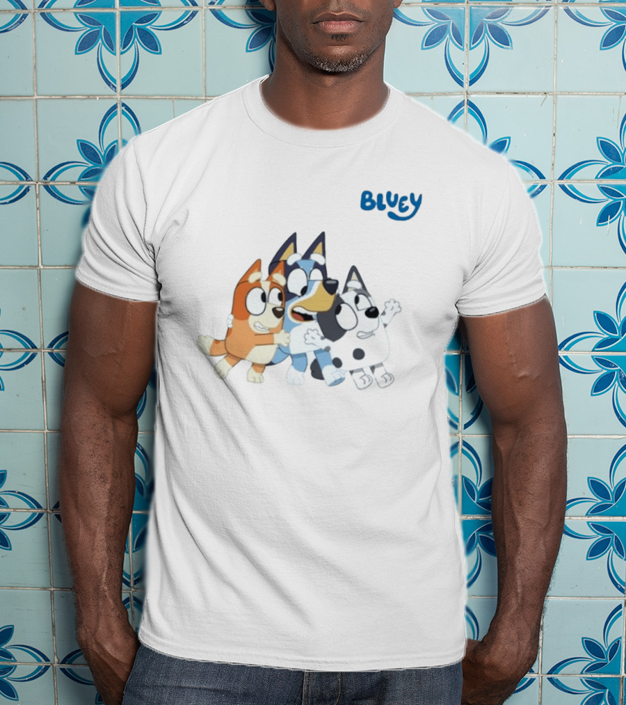 Bluey And Friends Bingo Muffin Heeler Cartoon Characters T-Shirt