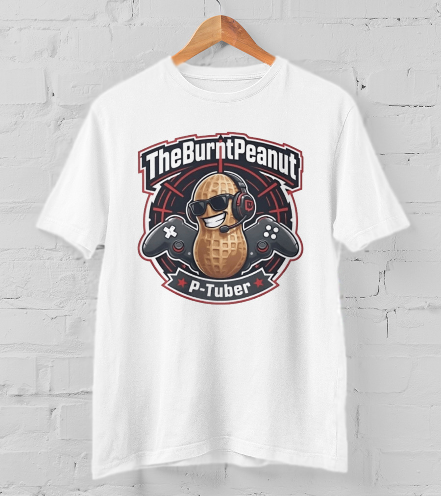 TheBurntPeanut P Tuber Gaming Gamer Iconic Headset Controller T-Shirt