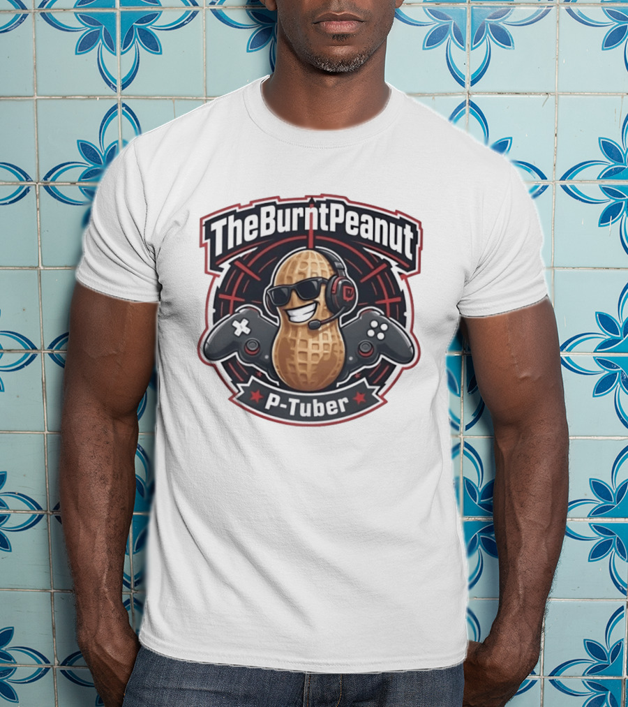 TheBurntPeanut P Tuber Gaming Gamer Iconic Headset Controller T-Shirt