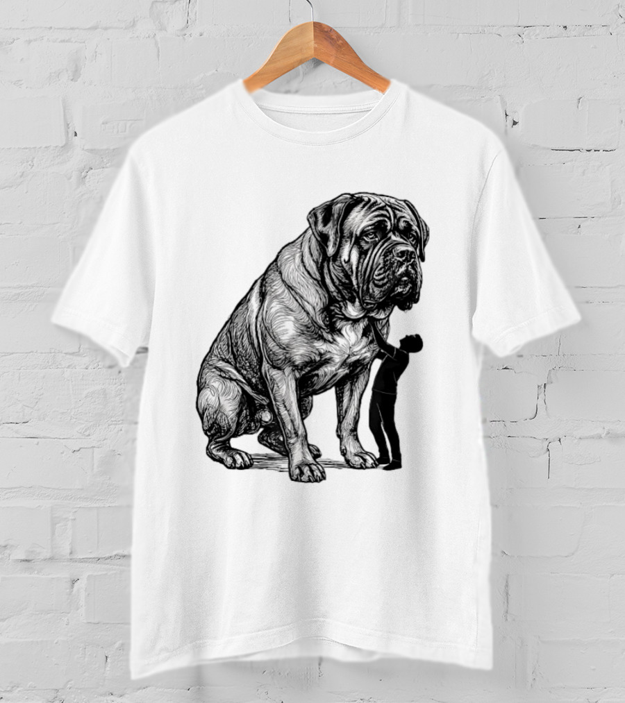 Cane Corso 110 Pounds Leaning On Me Dog Lover T-Shirt