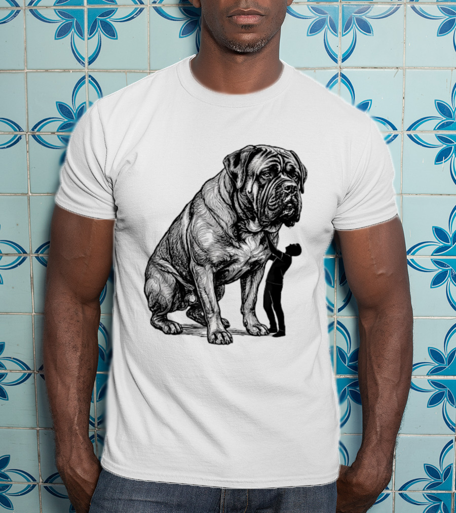 Cane Corso 110 Pounds Leaning On Me Dog Lover T-Shirt