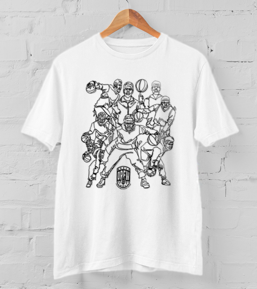 Kyrieirving Uncle Drew Circuit 2026 Basketball Team Roster T-Shirt