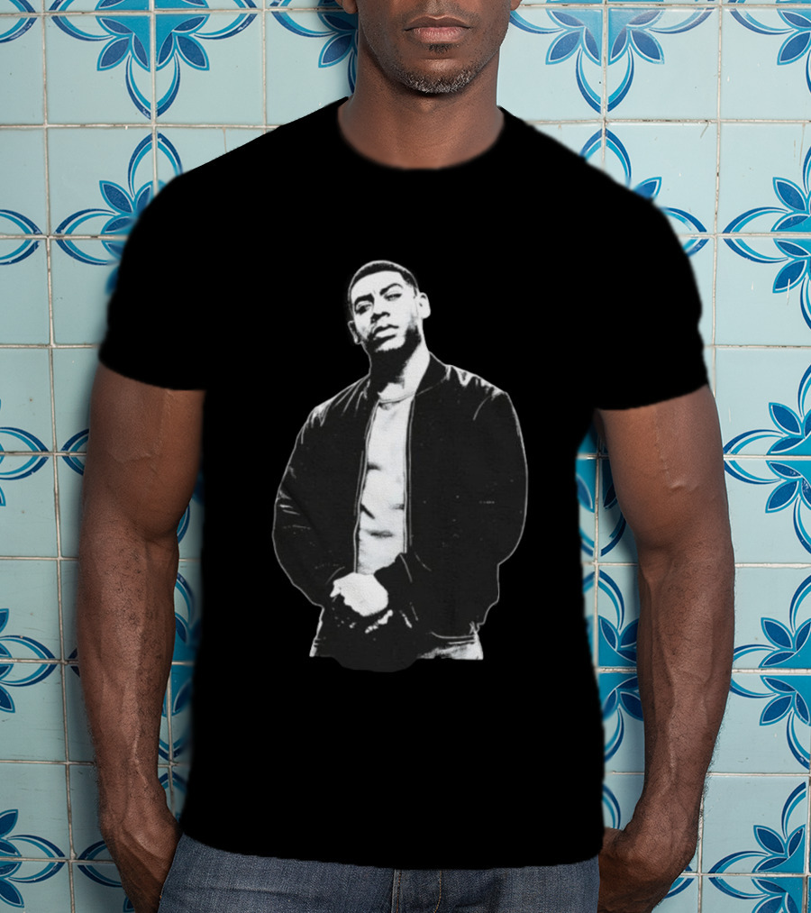 Joseph Sikora In Tommy Egan Power Bomber Jacket Outfit T-Shirt