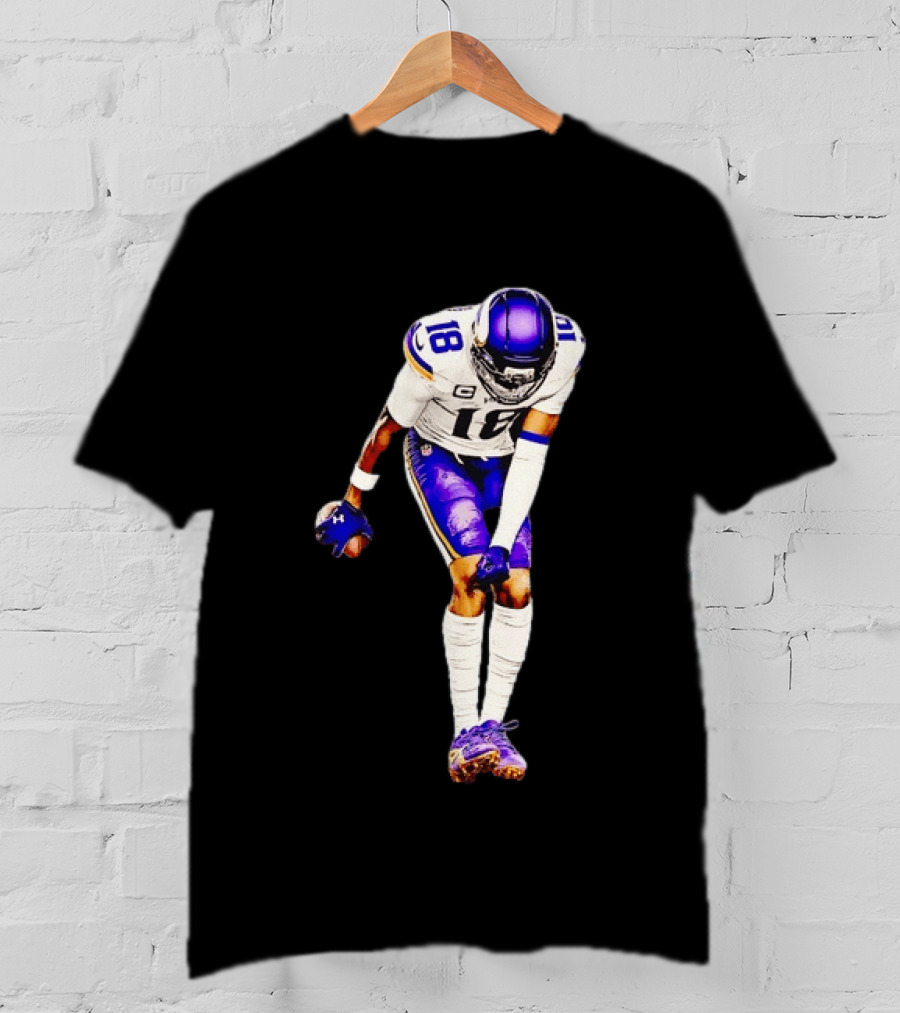 Justin Jefferson 18 Minnesota Vikings Football Player Celebration T-Shirt