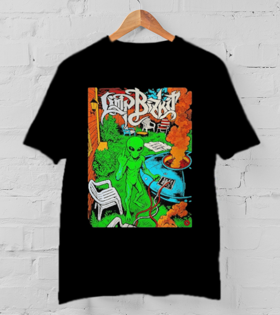 Limp Bizkit Alien Backyard Scene Nashville Tennessee The Truth October 11 And 12 2026 T-Shirt