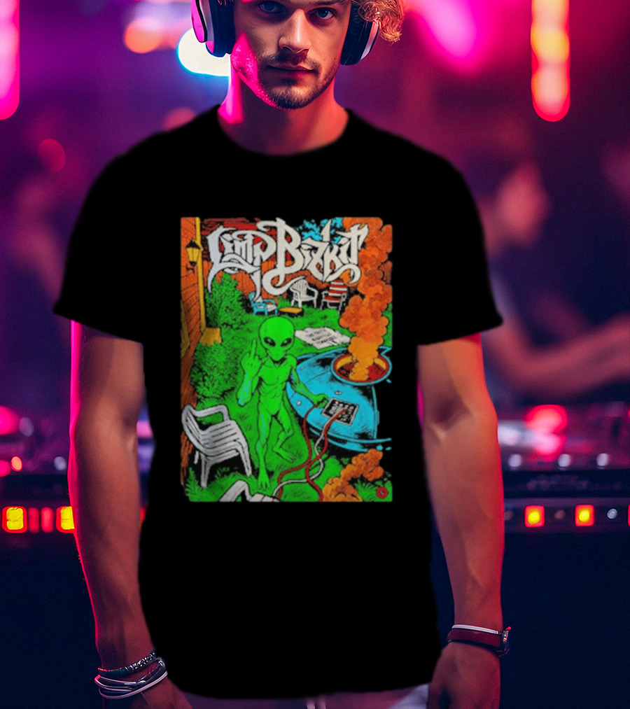 Limp Bizkit Alien Backyard Scene Nashville Tennessee The Truth October 11 And 12 2026 T-Shirt
