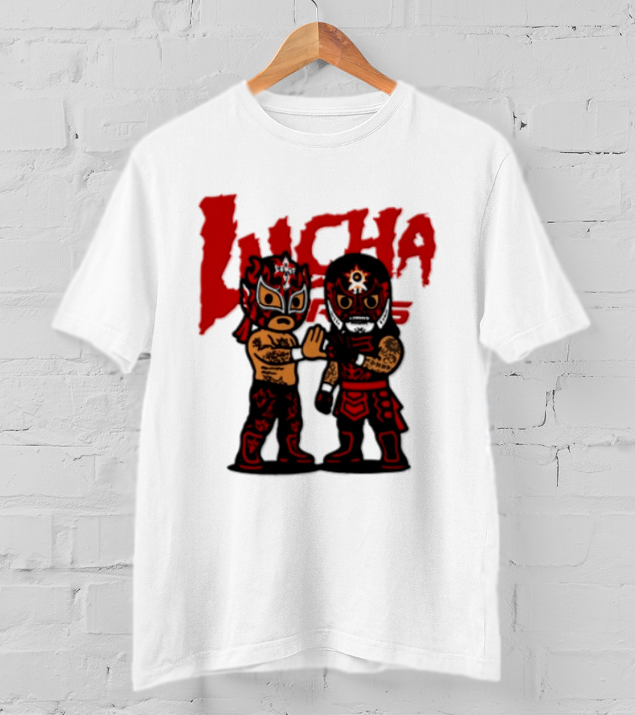 Penta El Zero Miedo Rey Fenix Lucha Bros Chibi Luchadores High Five T-Shirt