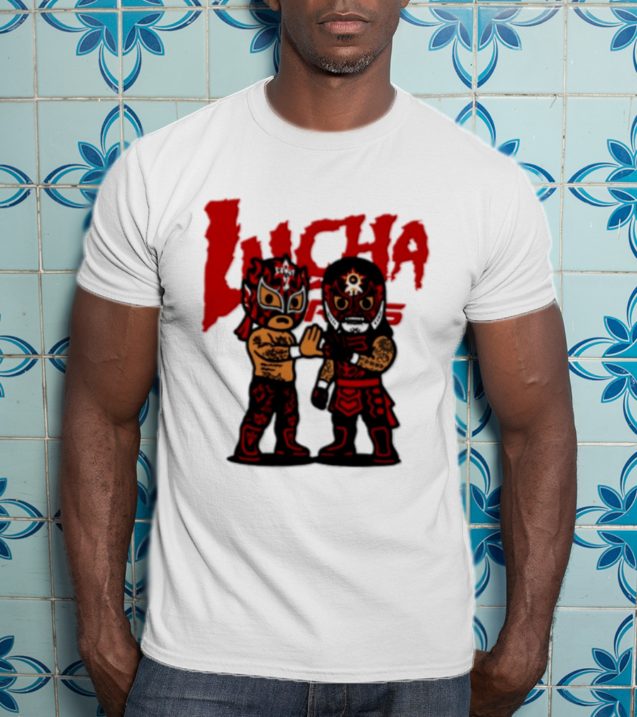 Penta El Zero Miedo Rey Fenix Lucha Bros Chibi Luchadores High Five T-Shirt