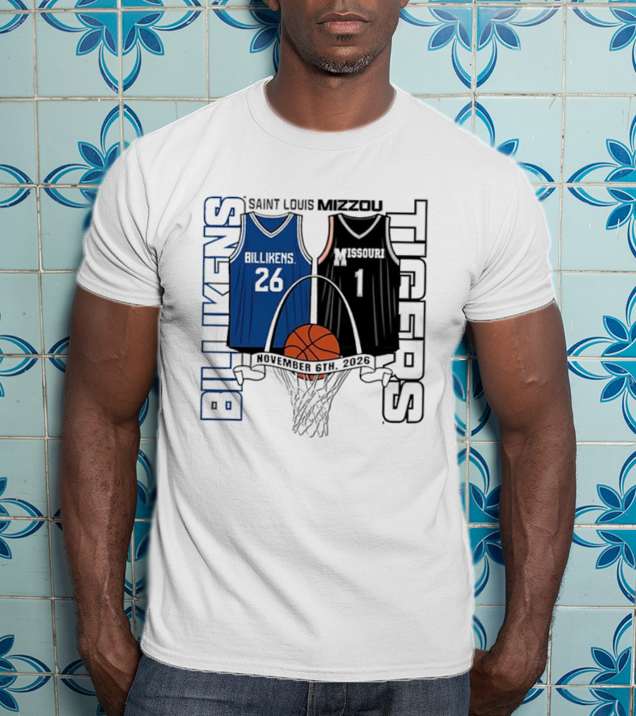 Saint Louis Billikens Vs Missouri Tigers Basketball November 6th 2026 T-Shirt