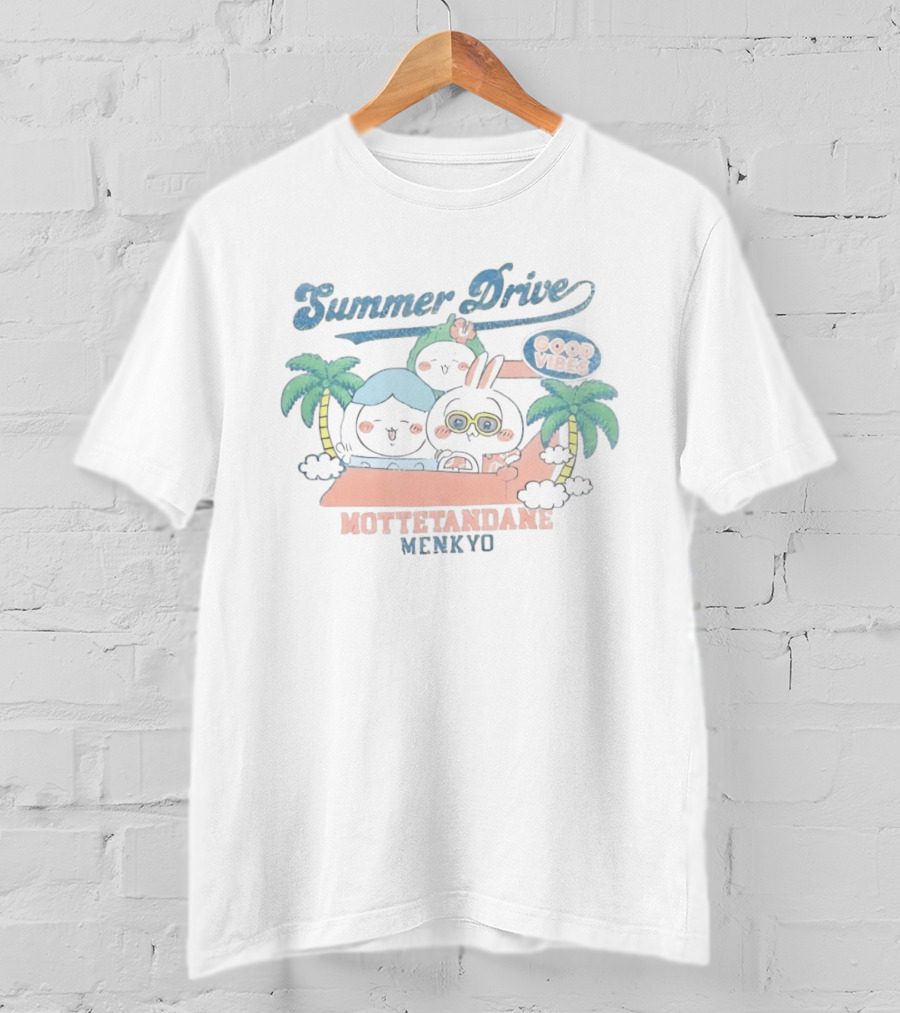 Summer Drive Good Vibes Mottetandane Menkyo Fun Cartoon Adventure T-Shirt