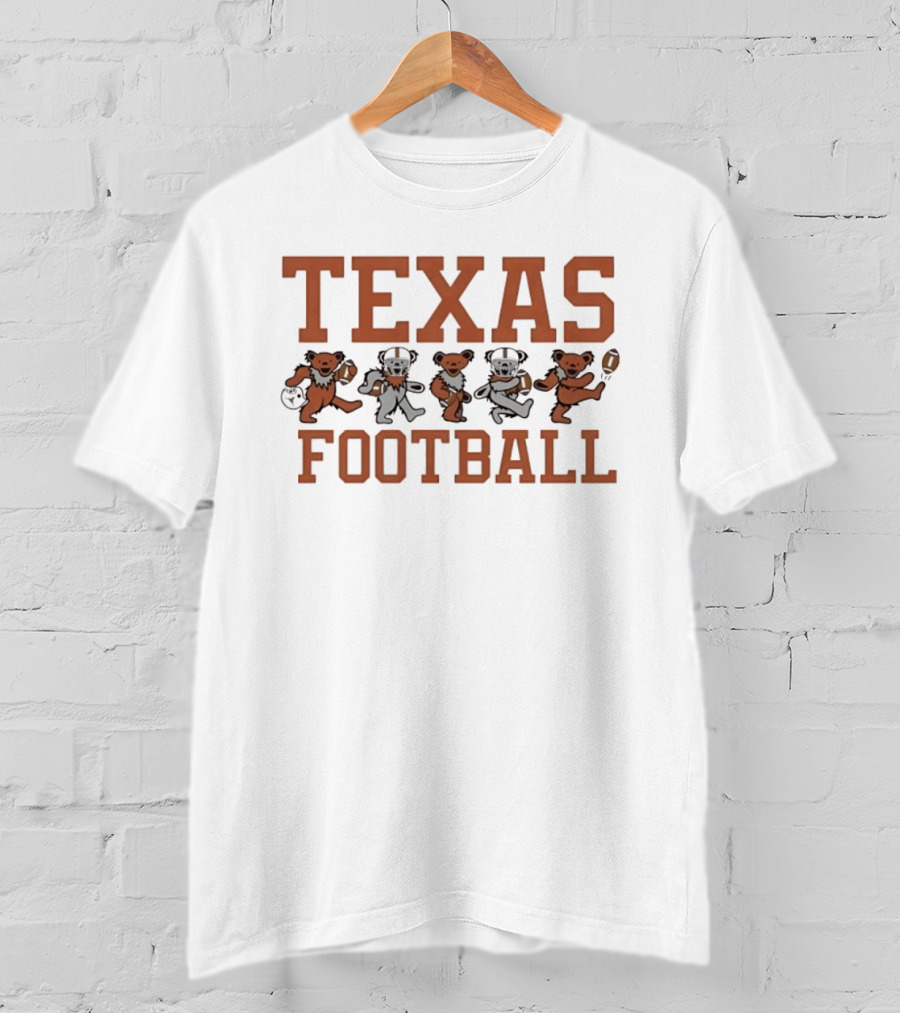 Texas Longhorns Dancing Bears Football NCAA T-Shirt
