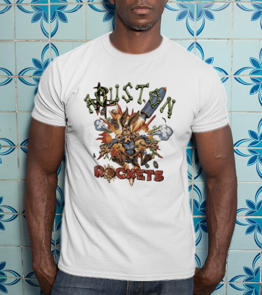 Wile E Coyote Houston Rockets NBA Explosion T-Shirt