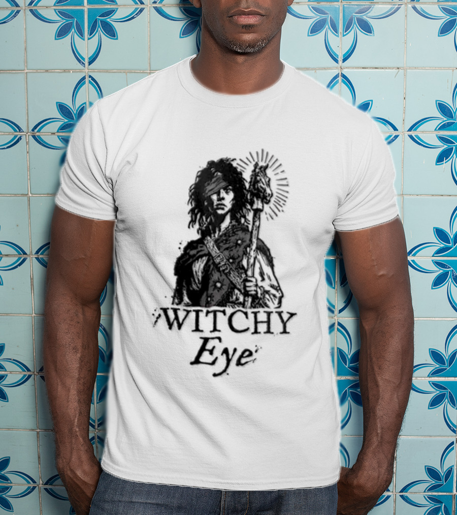 Witchy Eye Patch Mystic Staff And Horse T-Shirt