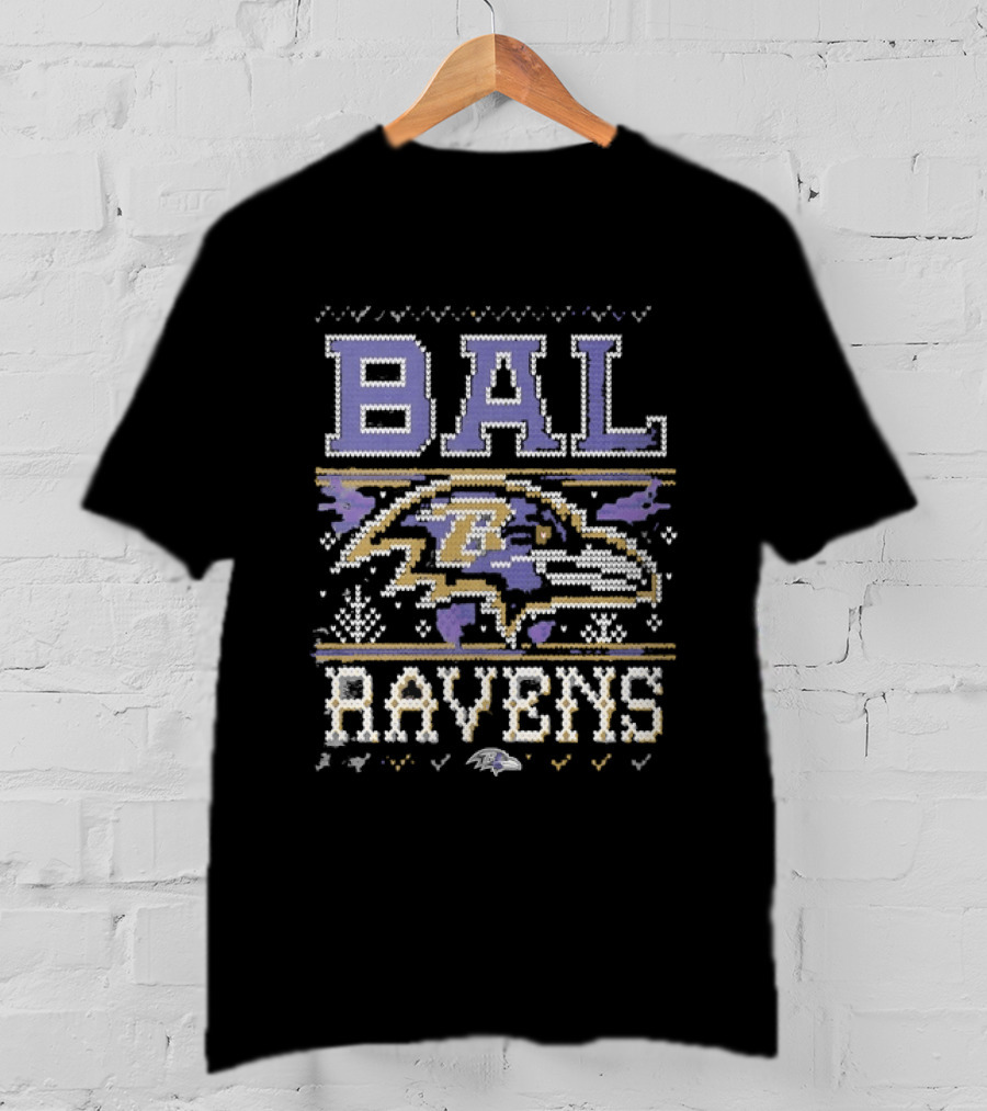 BAL Ravens Knit Football T-Shirt