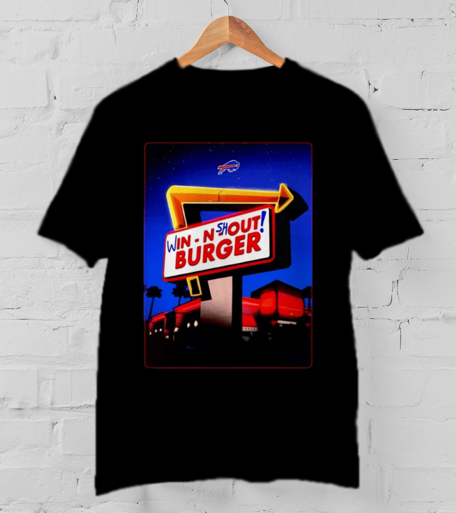 Buffalo Bills Win N Shout Burger Victory T-Shirt