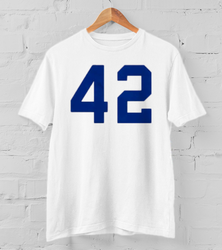 2026 LA Dodgers Jackie Robinson 42 Jersey Giveaway Event T-Shirt