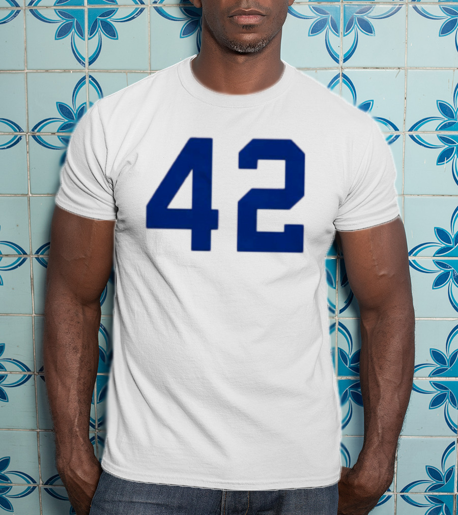 2026 LA Dodgers Jackie Robinson 42 Jersey Giveaway Event T-Shirt