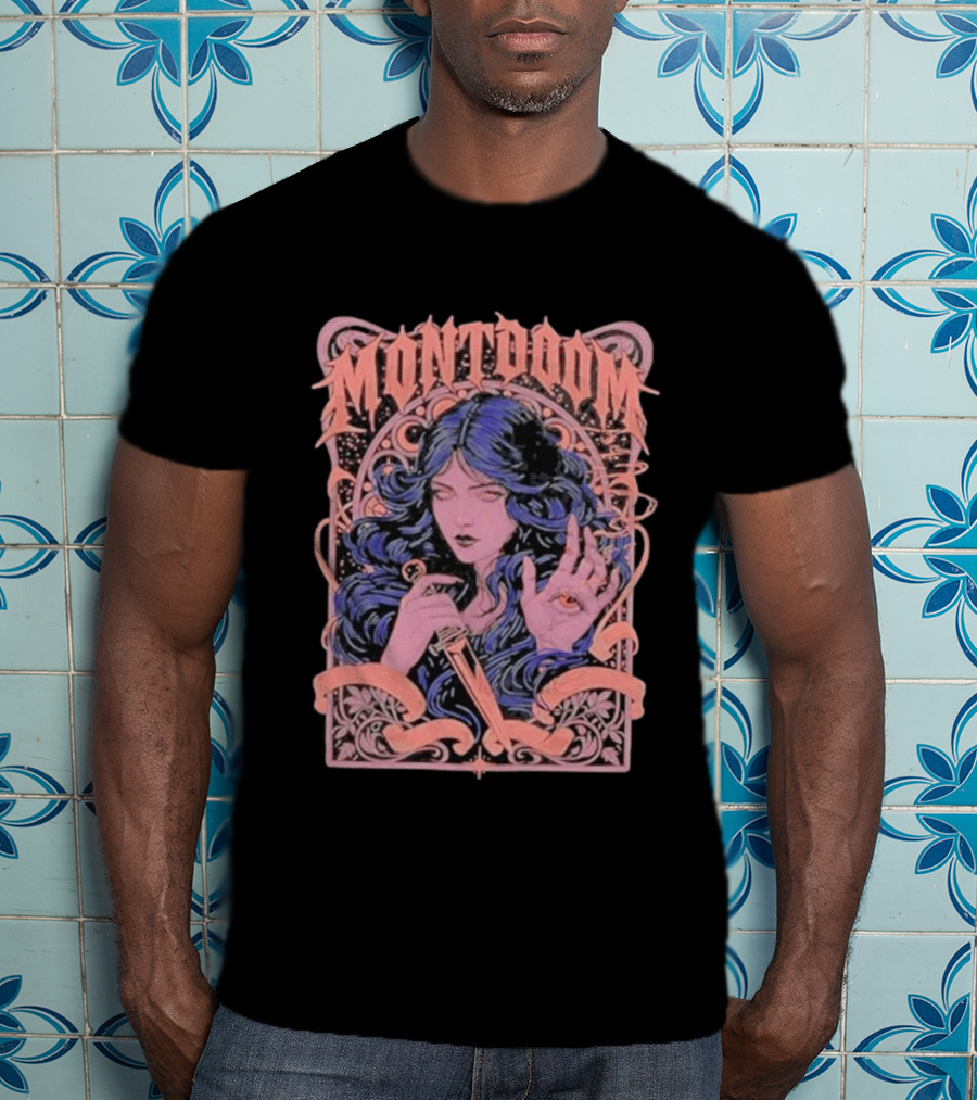 Montdoom Witch With Dagger And All Seeing Eye Enchantment T-Shirt